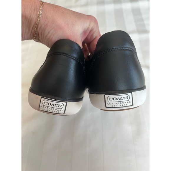 Coach Barrett Black Sequin Lace-Up Sneakers - Picture 9 of 12